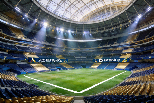 2026世界杯洛杉矶索菲体育场内部座位与草坪景观